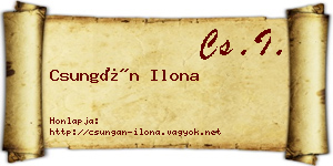 Csungán Ilona névjegykártya